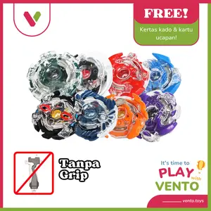 VENTO Mainan Gasing Beyblade STORMGYRO Merek SB SEMBO Versi 2019 Cocok untuk Penggemar Beyblade Tanpa Grip