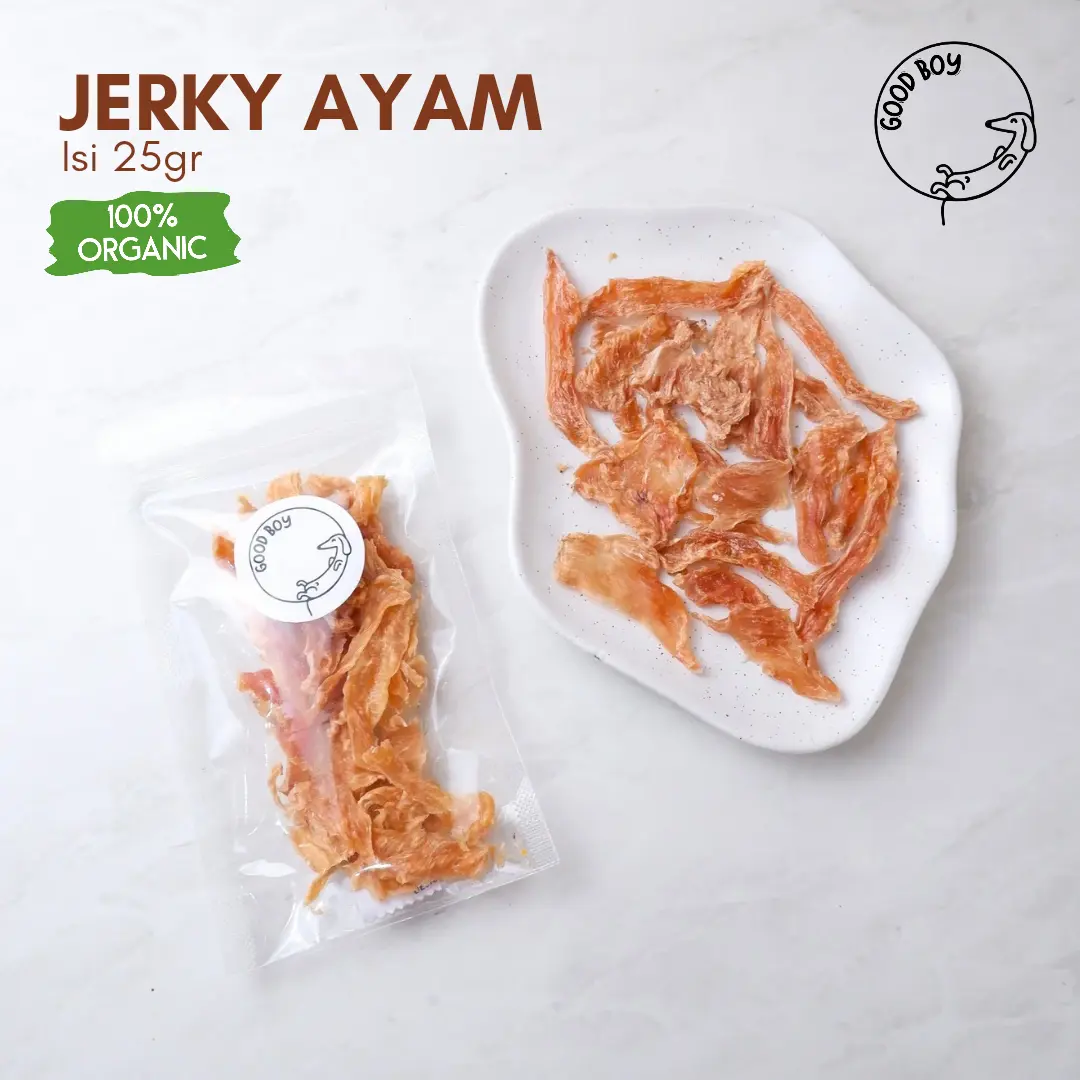 Good Boy Dehydrated Chicken Jerky Daging Ayam Cemilan Anjing Natural Organic