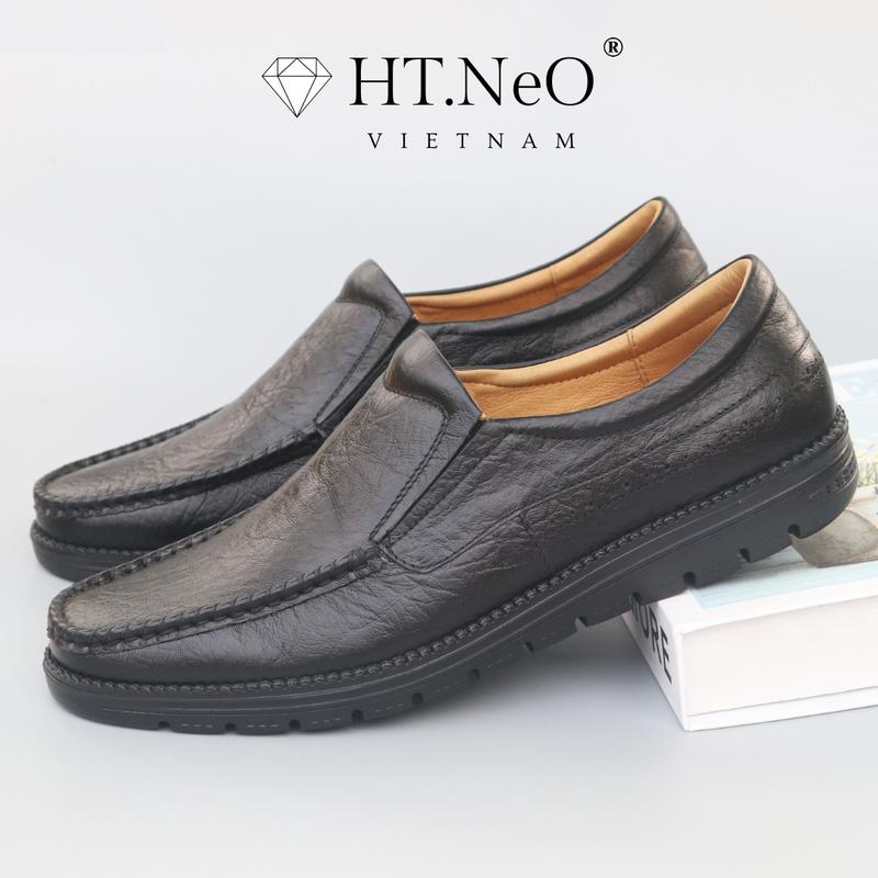 GM-01 Giày Tây Lười - Giày SLIP-ON Công Sở HT.NEO Da Bò Nhập Khẩu