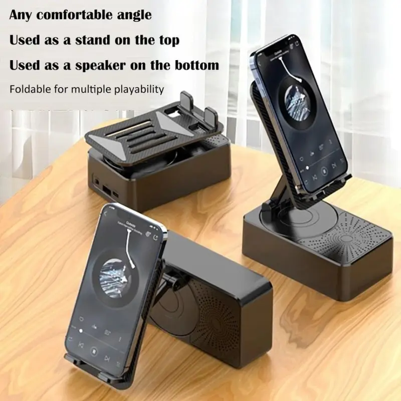 Stand Holder Plus Speaker Bluetooth  Bass Audio WYS Ponsel Telepon 1000mAh 4