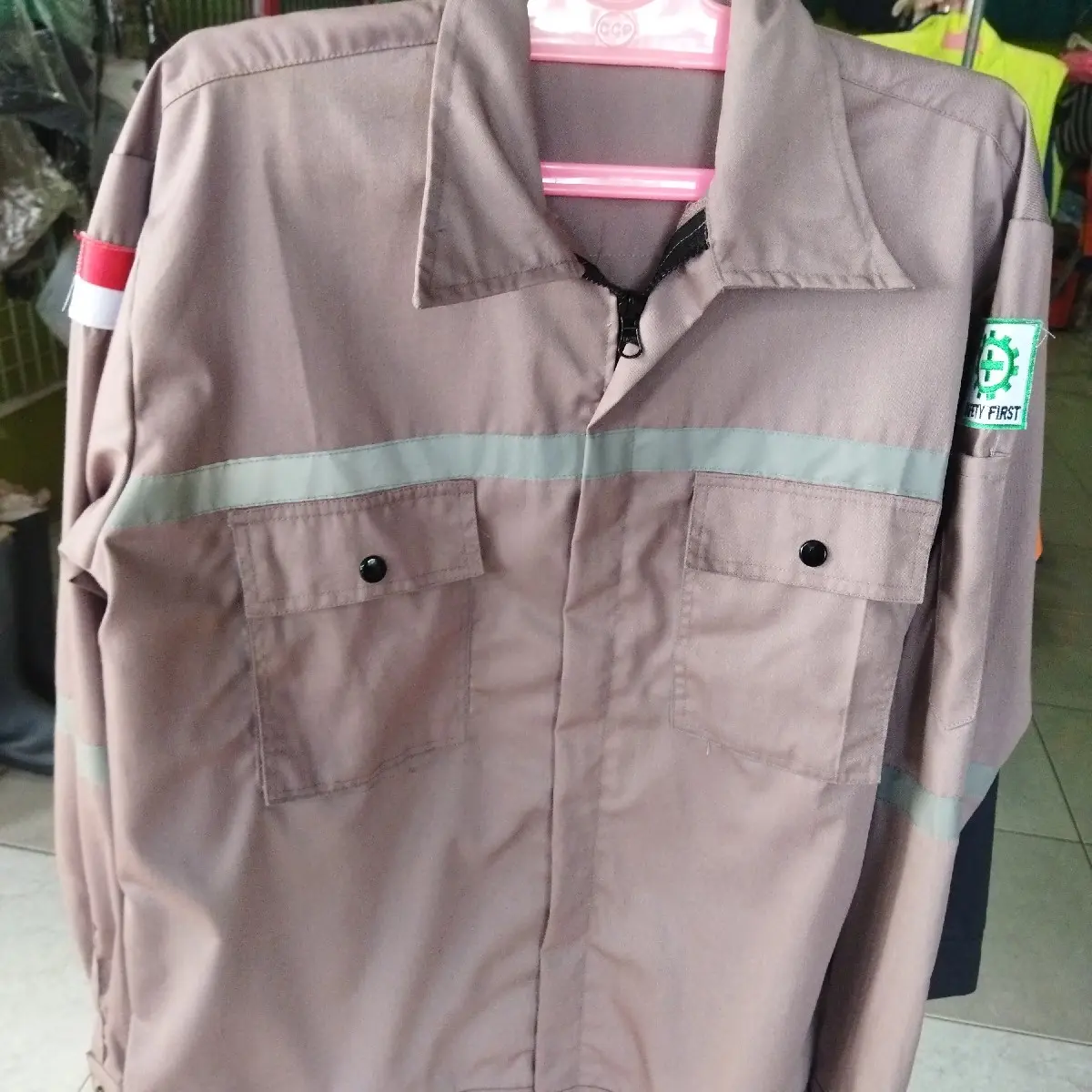 Kemeja atasan/wearpack atasan warna coklat susu