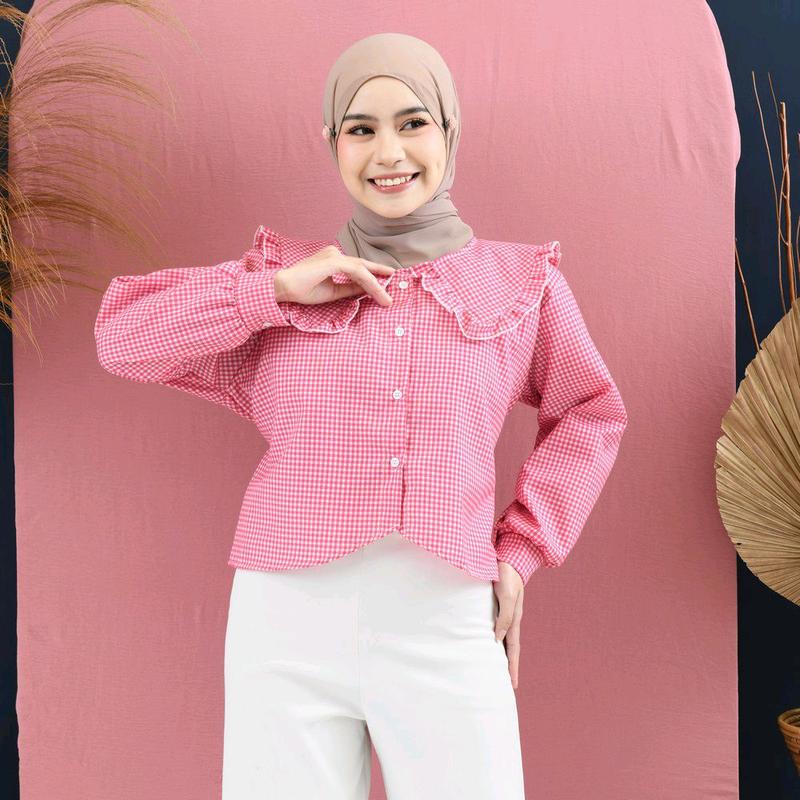 kemeja crop // crop top // atasan crop // atasan korea 2