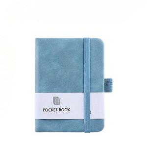 Cuaderno A7 de bolsillo, mini cuaderno con portabolígrafos (1 unidad), bloc de notas portátil para tomar apuntes, material y suministros de oficina, dispositivo