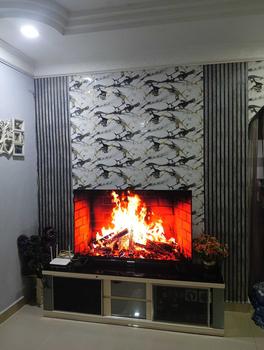 Product Review of 10M*45CM Fluted Panel Wallpaper PVC Wallpaper Self Adhesive Wall Decoration Wood Panel Pattern Background Sticker from ** ⁅**⁆ ** 1