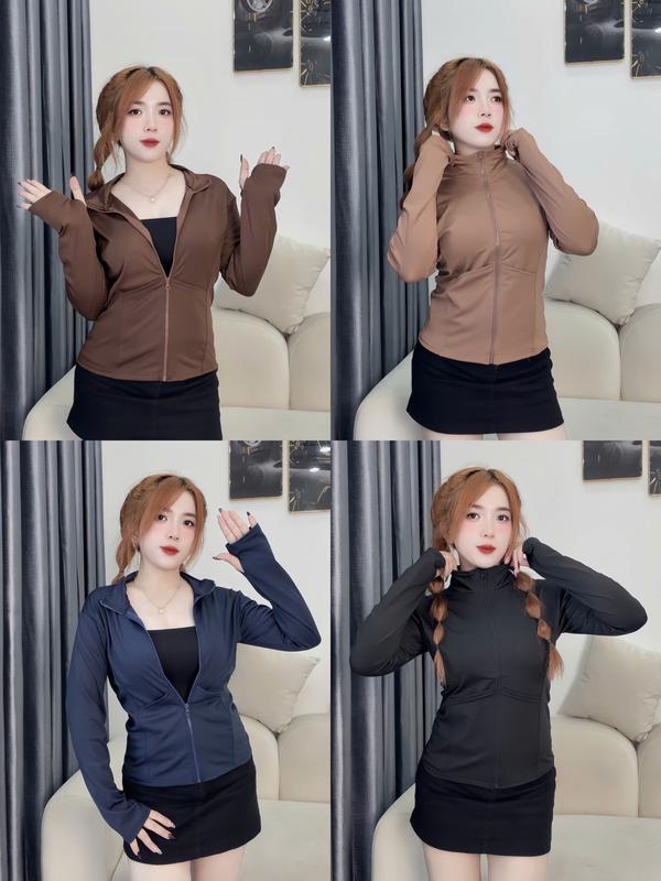 Áo khoác chống nắng thun lạnh túi ngang size từ 45kg đến 75kg Bảo Thy Store