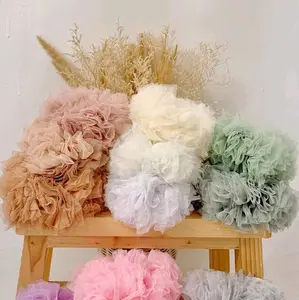 PROMO !!! Ikat Rambut viral Cepol  Hijab anti Pusing Bahan Tille premium  Scrunhie ikat Rambut karet tille premium Scrunchie