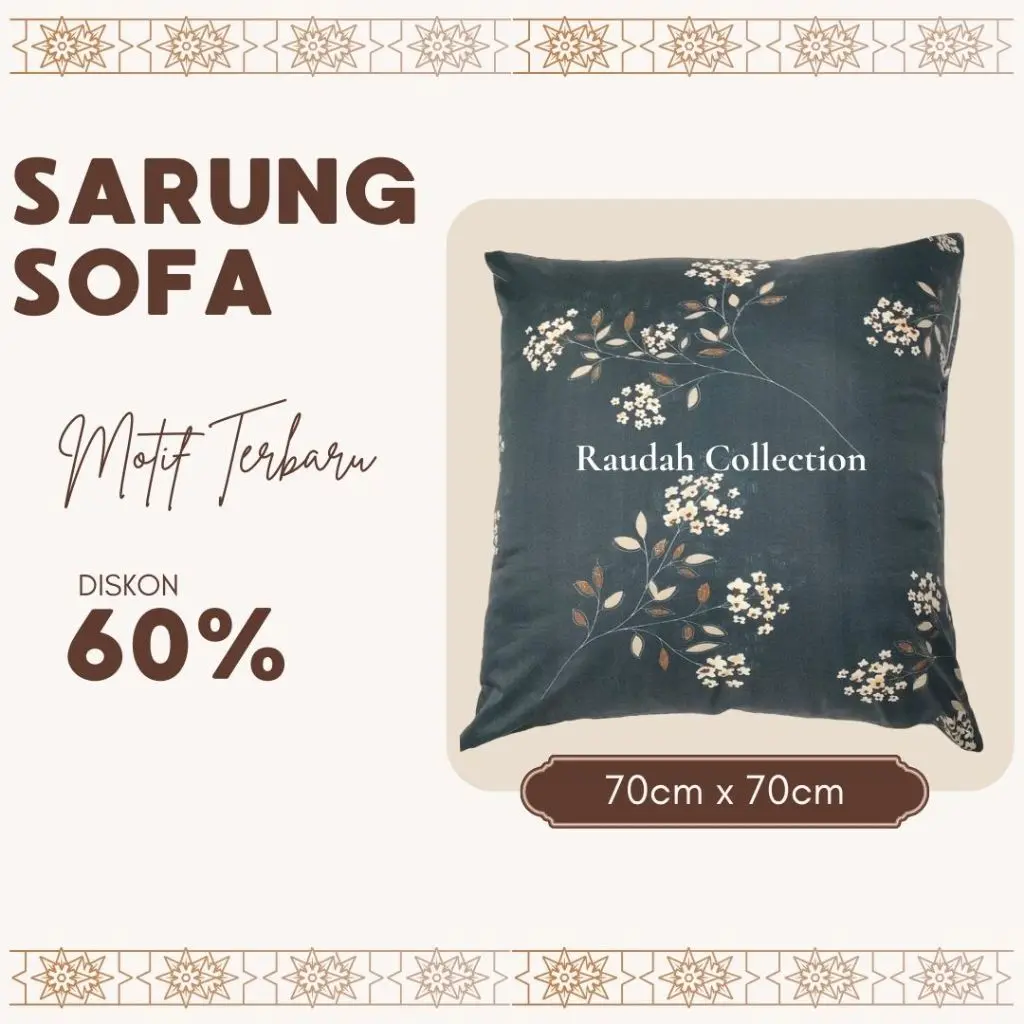 OBRAL Sarung Bantal Lantai/Sofa Ukuran 70x70