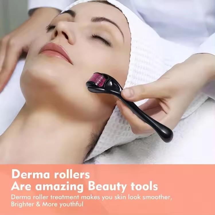 Product Introduction of Derma Roller 540 Microneedling Darma Roller Beard Growth Hair Roller Micro Needle Face Derma stamp 4