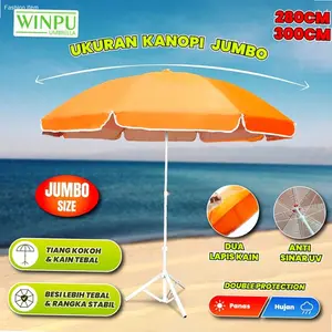 WINPU Payung Tenda Jualan Besar Ukuran Jumbo 280Cm - 300Cm (Polos) | Hot Item
