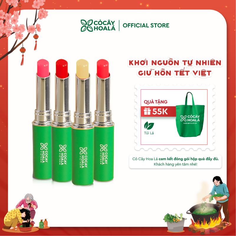  Son Dưỡng Môi Mềm Mịn Giúp Môi Trông Hồng Hào Tự Nhiên Căng Mọng 3M Cỏ Cây Hoa Lá - 1.5g 
