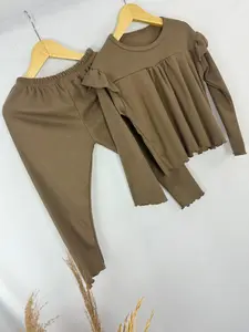 Setelan Baju Anak-Anak Cewek Oneset Tangan Panjang VALERIO SET Stelan Fashion Perempuan 4-10 Tahun