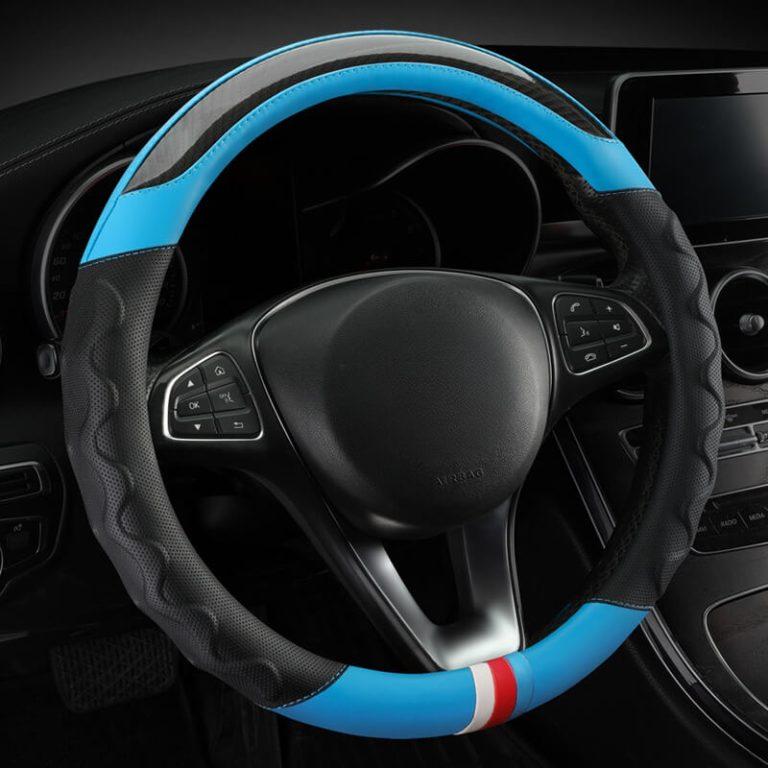  Bọc Vô Lăng 3 Sọc Vân Carbon Phối Da Nhiều Màu Dành Cho Mọi Dòng Xe: Ford Hon Hyundai Mazda Kia Mitsubishi Toy Vinfast ... Bọc Vô Lăng Ô Tô - Car Craft - VL4 