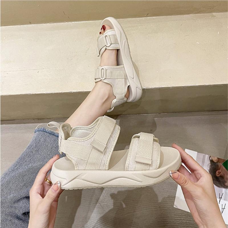 Product Introduction of [100% Import& Barang ready] Sandal Casual Wanita Import / COD / INS/Sandal Wanita/Korea Karet Jelly Wanita Velcro/Sandal Tali Sendal 25