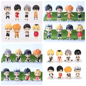 Action Figure Haikyuu Fly High Volleyball | Pajangan Anime Haikyu!! Nationals Arc | Bokuto Kotaro Koroo Tetsurou Miya Osamu Atsumu Kageyama Tobio Hinata Shoyo Akaashi Keiji Kozume Kenma