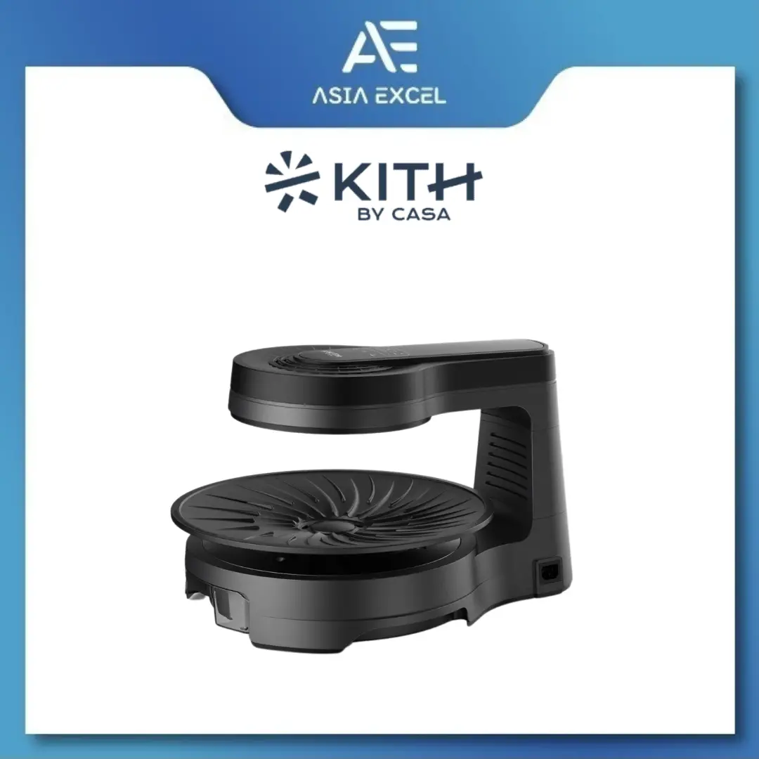 KITH Smokeless BBQ - PyroGlow (Touch) (SBG-TC-BG2) | 99.9% Smokeless | Patented 360° Auto-Rotate Grill Pan | 120° Swing