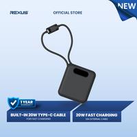 Gambar Rexus PBW-30 Travel Powerbank 10000mAh - Built-in 20W Type C Cable Fast Charging dari Rexus Official Shop Kota Administrasi Jakarta Utara 1 Tokopedia