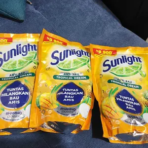 [Multipack] Sunlight Sabun Cuci Piring Tropical Dream Pouch 600ml
