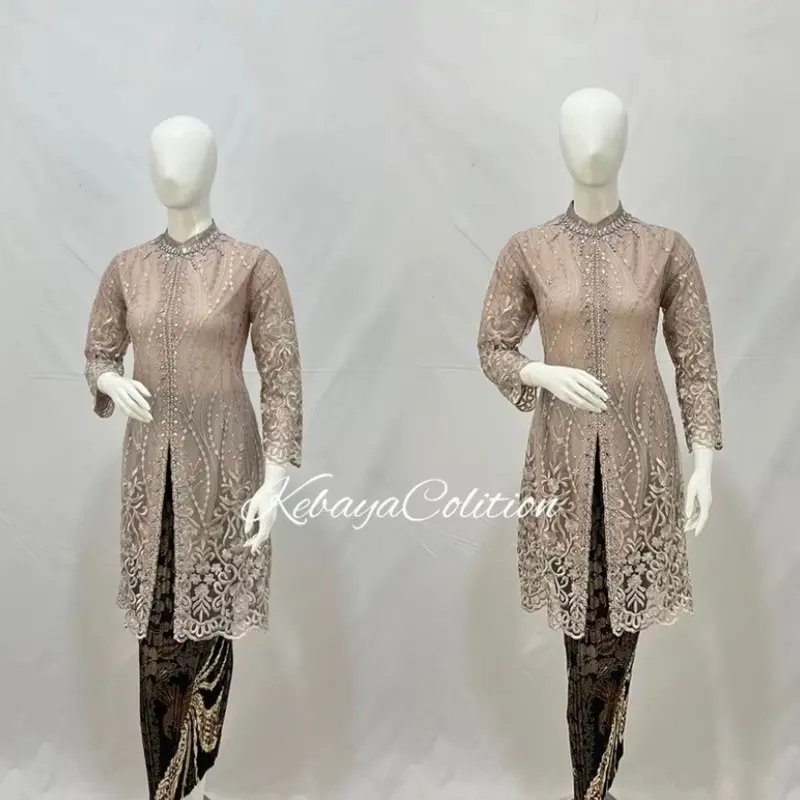 Kebaya Shanghai tille payet / kebaya tunik / kebaya modern 3