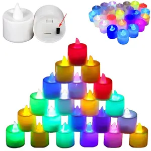 HL0049 Lampu Lilin LED Mini Lampu Cande Light Portable Lampu Hias Mini Plastik Kotak Sensor Led Lilin Baterai