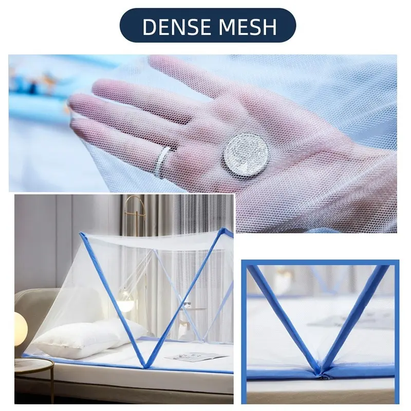 Kelambu kotak Tidur Dewasa Anti Nyamuk Kelambu Lipat Tidur Portable Kelambu Kotak 8