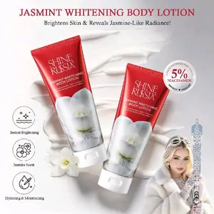 Shine Russia + JASMINT WHITENING BODY LOTION Mencerahkan Kulit Glowing Melembabkan Menyamarkan Warna Kulit Kusam Dengan Niacinamide & Titanium Dioxide
