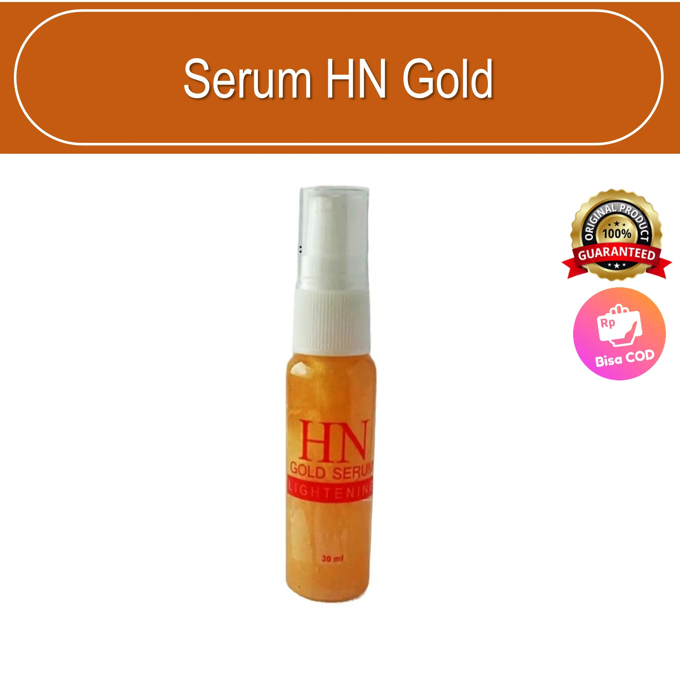 Serum Wajah HN Gold Whitening 20ml - Pencerah Kulit, Anti Oksidan, Menjaga Elastisitas Kulit - Aging, Muka