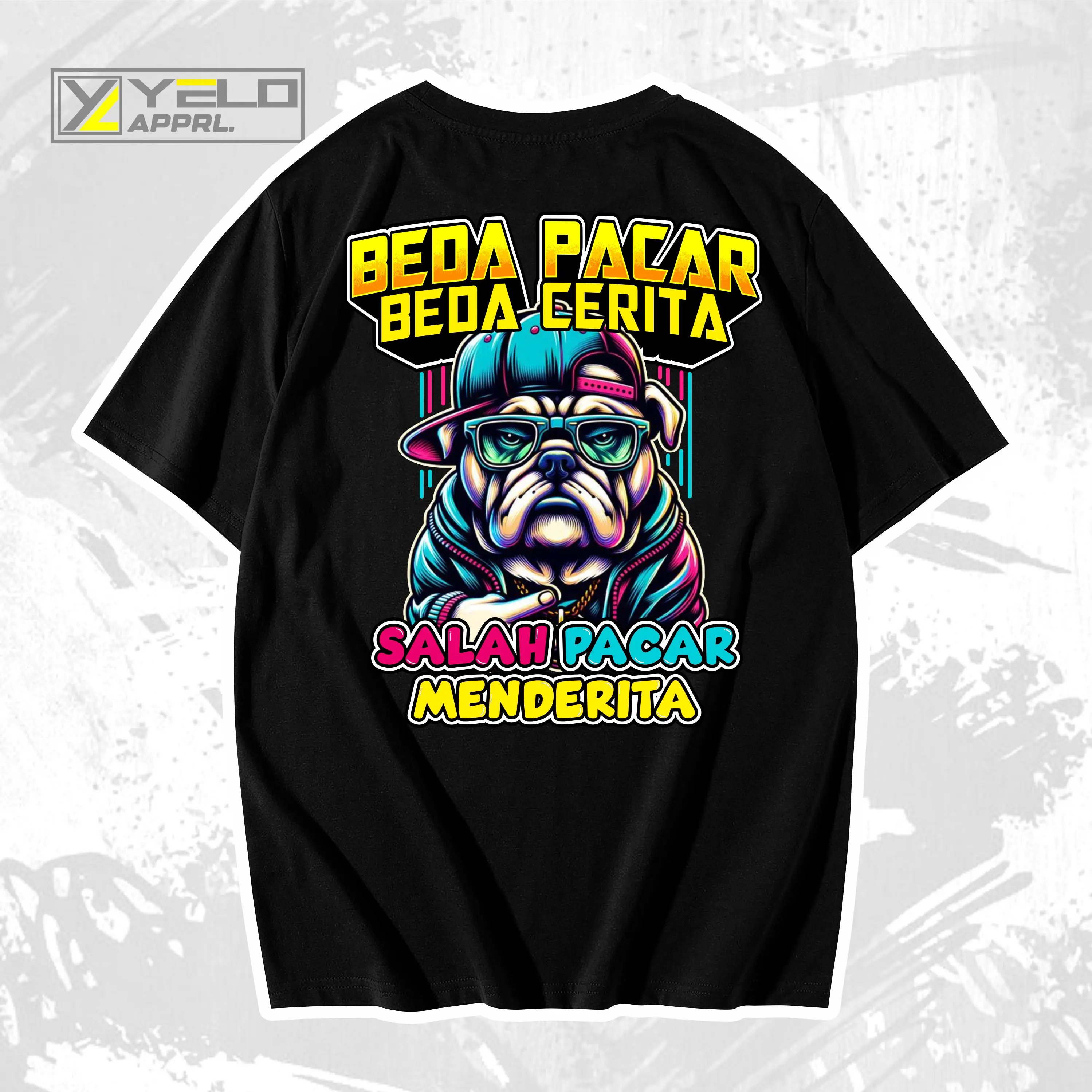 kaos beda pacar beda cerita Sablon DTF