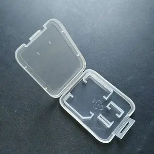 Kotak Penyimpanan Kartu Memori SD/TF/Micro SD Bening Transparan