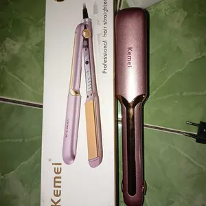 Kemei KM-459 Catok Rambut Kemei 459 Hair Straightener Catokan Meluruskan  Rambut Mesin Silver Salon Panjang Haircare Hairspray