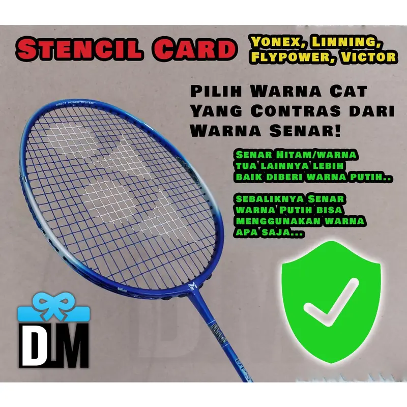 Stencil Senar Cat Tinta Raket Badminton Spidol Toyo Paint Marker Original Penanda Segala Jenis Bahan 4