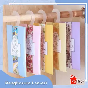 Pengharum lemari Gantung pakaian bau aroma natural bunga rose lily jasmine ocean home baju wangi nature serbaguna multifungsi anti kecoa