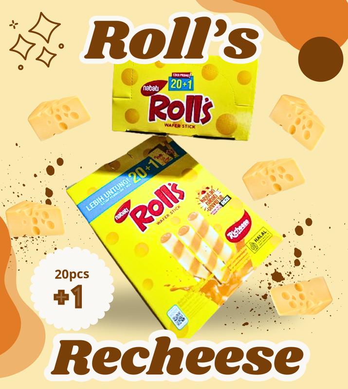 Nabati Rolls Keju (8grx20pcs)  Food Food Cookies Cookies Snacks Snacks Camilan Camilan 1