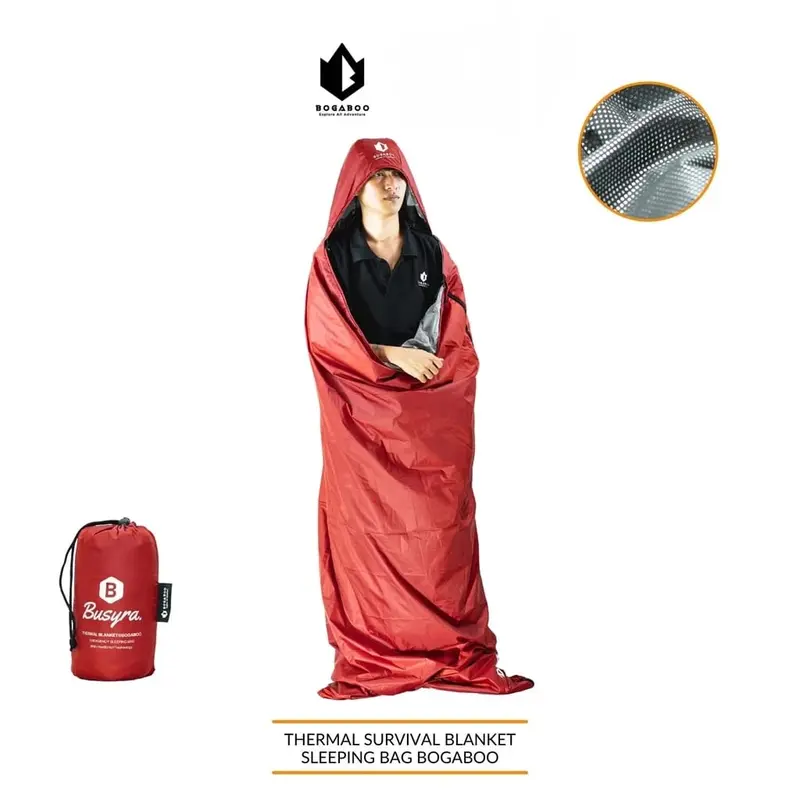 BISA COD BOGABOO sleeping bag ULTRALIGHT thermal blangket seri BUSYRA - sleeping bag 5