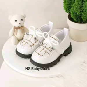 NS Babyshoes Sepatu Dokmart Anak Perempuan 1-3 Tahun Loafers Flat Pita Tali Korean Style Nyaman dan Stylish