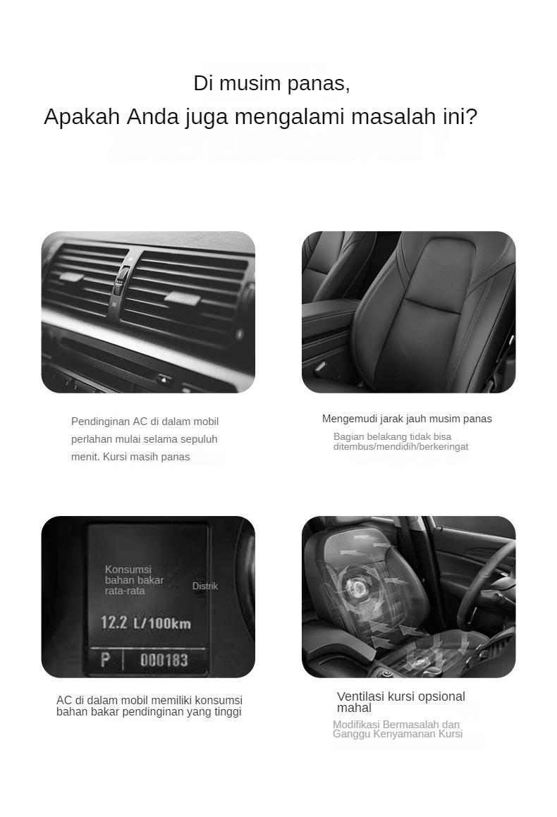 Product Introduction of Kipas Kursi Mobil USB Baru [COD] 2024, Kipas Kecil Pendingin Interior Mobil Universal untuk Van, Kipas Mobil Angin Besar 5