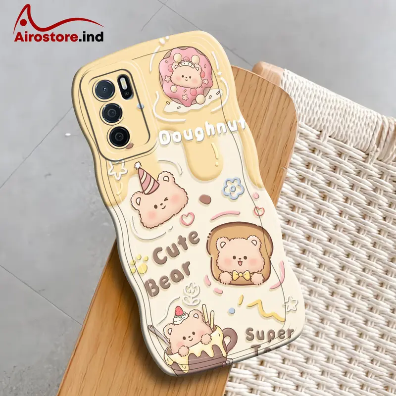 Casing Opp* A16 Gelombang - Softcase Handphone - Case Opp* A16 - Silicon - Kesing Hp  - Fashioncase - TPU - Pelindung Cover Belakang Handphone - Akesesoris Hp 4