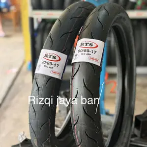 Rizqi Jaya Ban RTS 90/80-17 Donat Non Tubles Motif Bermacam Macam untuk Keamanan dan Kenyamanan Berkendara.