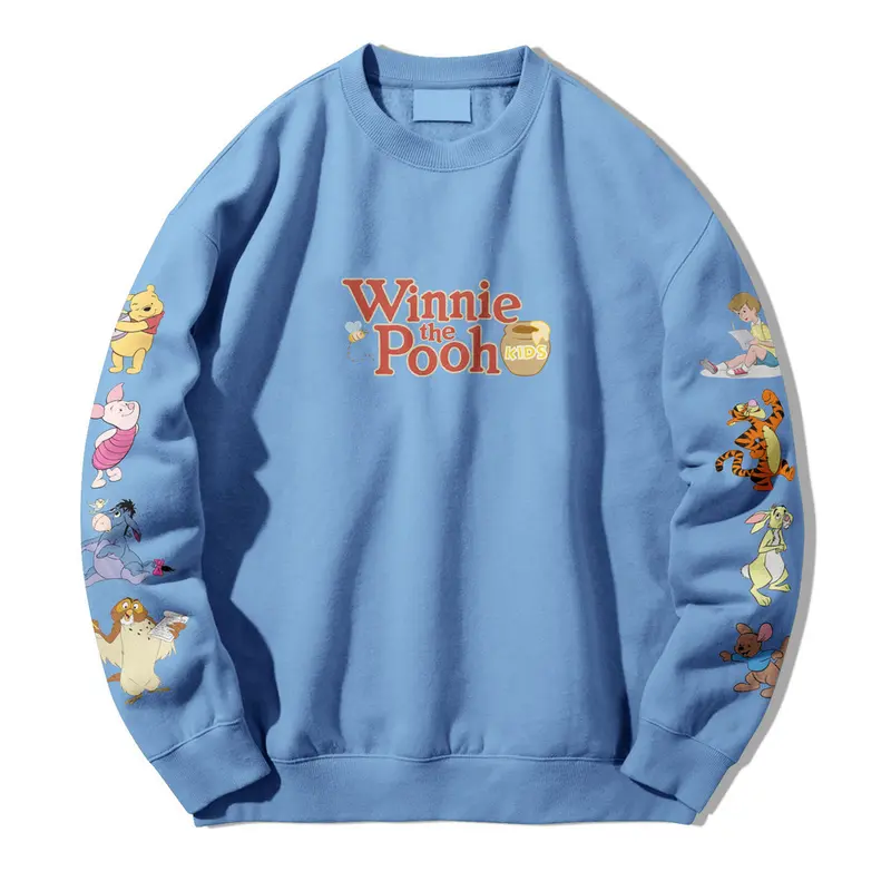 Crewneck Sweatshirt sweater Winnie The Pooh and Friends unisex sweater polos pria dan wanita size M-XL Sweater jepang sweater korea 2