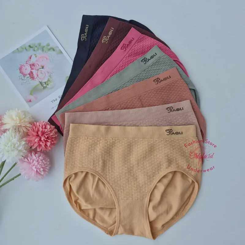 3 Pcs Celana Dalam Piaoli Katun Cd Cewek Wanita Dewasa Remaja Rajut 1