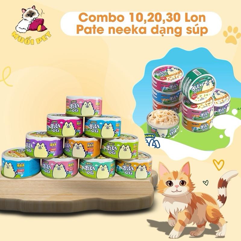 Deal Xã Kho Combo 20 Lon Pate Mèo Neeka Dạng Súp Thịt Hầm Nhiều Vị 85g Thay Đổi Bao Bì 2025 Bổ Sung Nước Cho Mèo Mix Vị Thịt Gà Vịt Cá