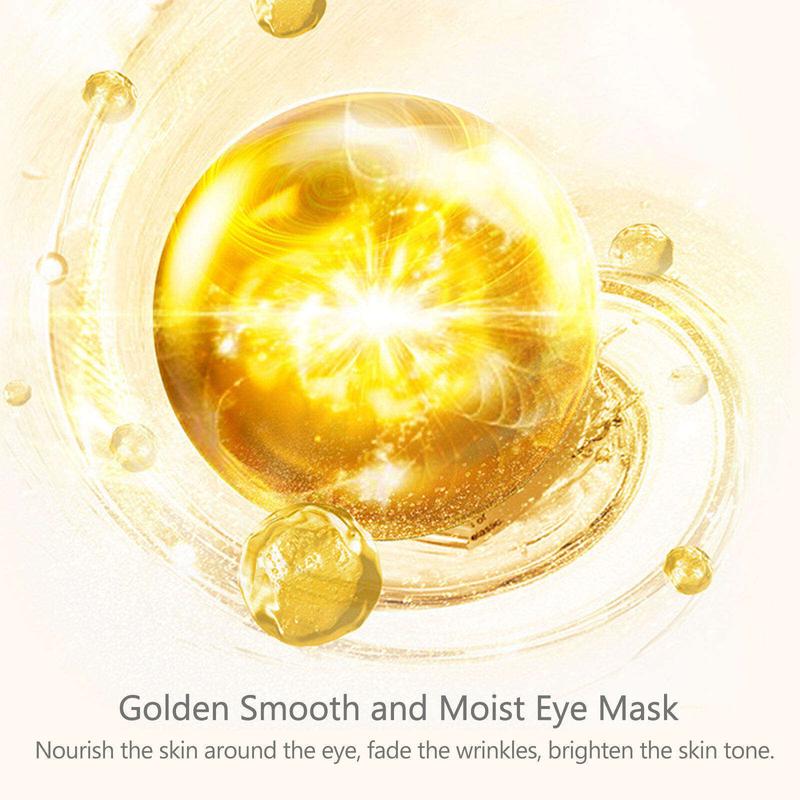 Gold Collagen Eye Masks 60PCS - Anti-Aging, Dark Circle Reducer, Hydrating Skincare for EyesTopeng Mata Emas Kolagen 60PCS - Anti-Penguburan, 3