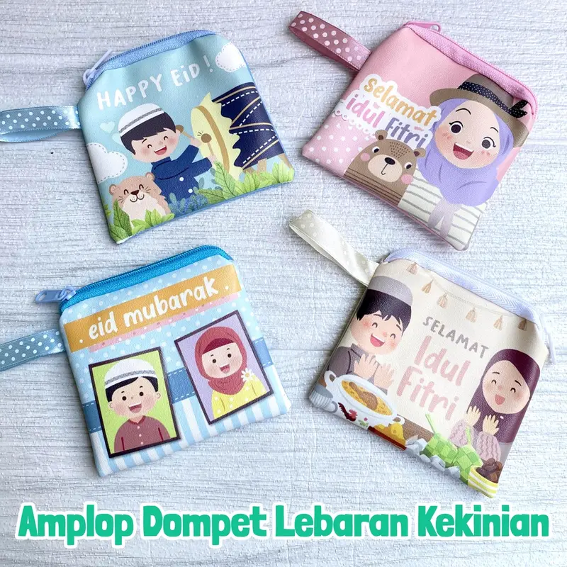 12 PCS DOMPET KOIN KOTAK LEBARAN GEMOY Uang 5