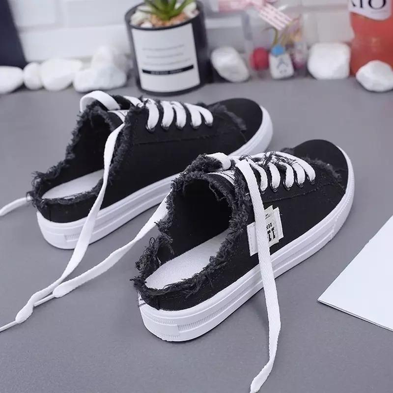 Product Introduction of INDRAMAYU56 Sepatu Slipon Wanita Bahan kanvas Temali DM 01 2