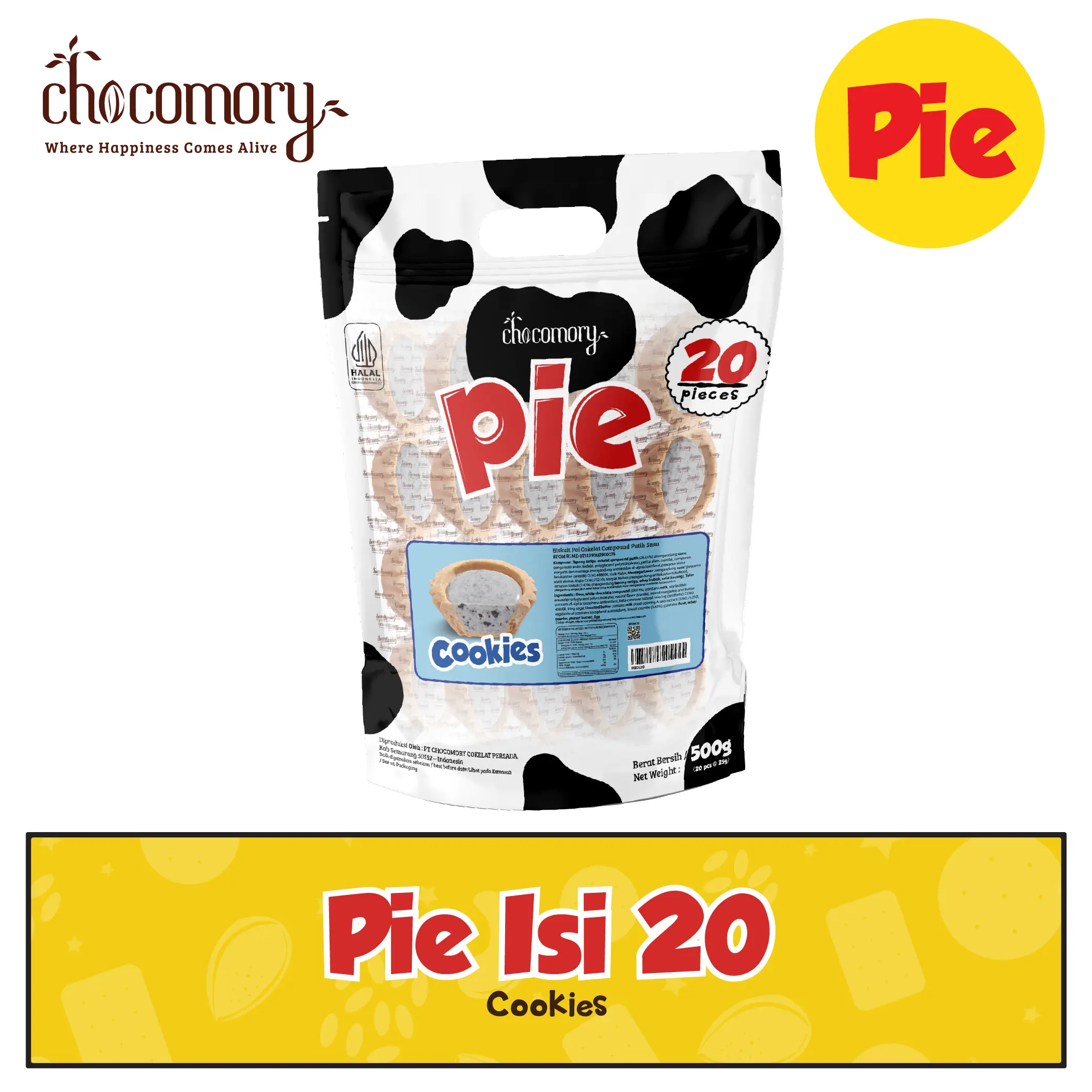 Chocomory Cookies n Cream Pie isi 20 500g