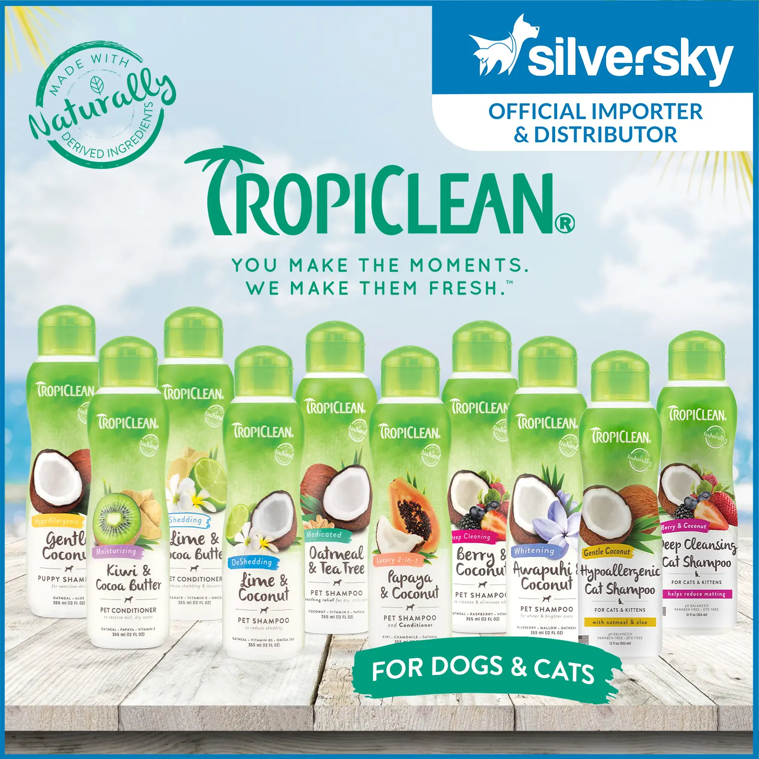 Tropiclean Pet Shampoo For Dogs & Cats