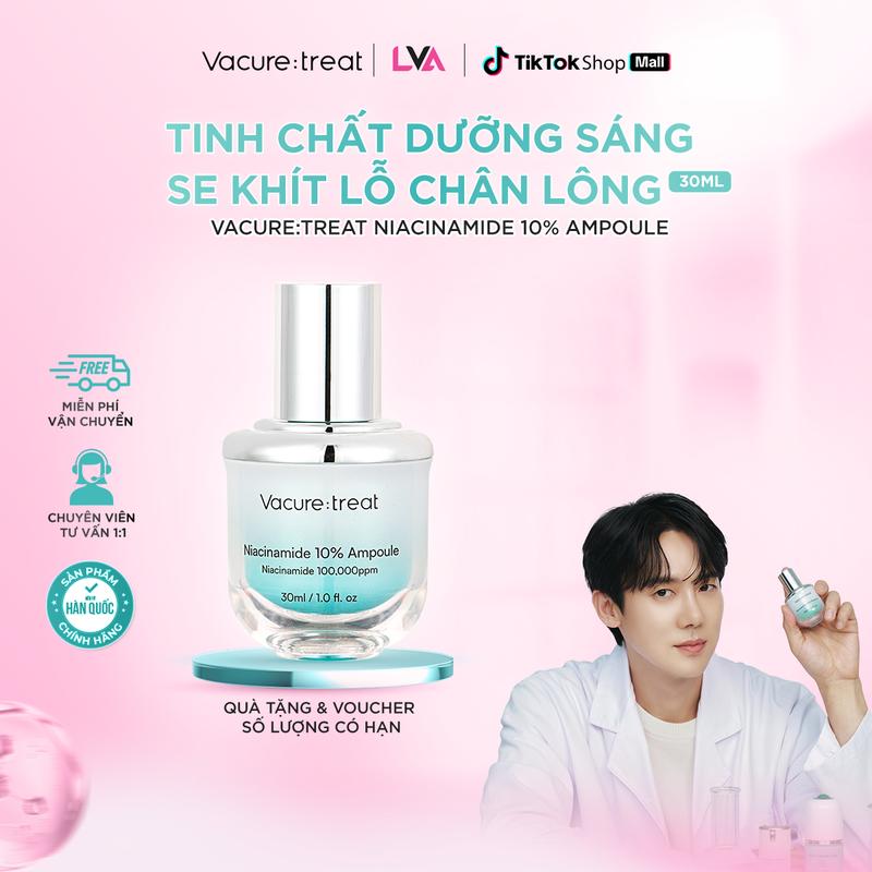  Tinh Chất Vacure:treat Niacinamide 10% Ampoule 30ml Tăng Cường Hàng Rào Bảo Vệ Da Làm Sáng Da 