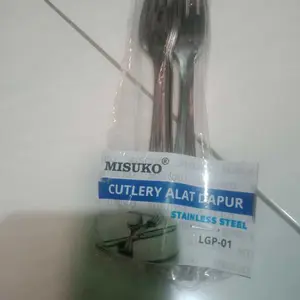 Garpu Makan Stainless Steel 12 Pcs / 1 Lusin Berkualitas Food-Grade Tahan Lama Panjang 17.5cm BISA COD