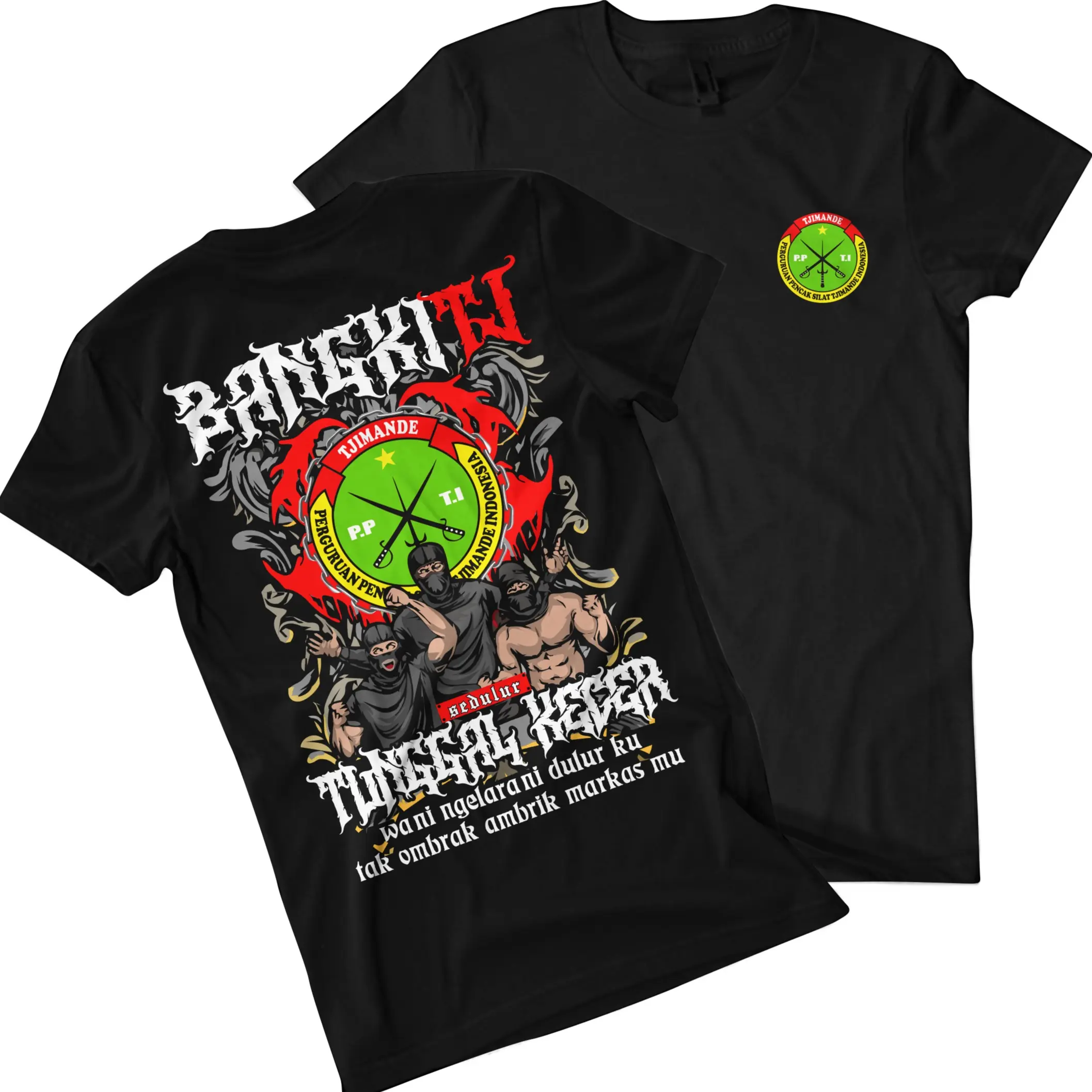 KAOS BANGKITJ CIMANDE bahan katun 30s Distro Hitam Combed Santai Polos Baju Pria Oblong High Nyaman Pendek Sablon Digital Keren Slimfit Cowok Tshirt Lembut Panjang Standar Lokal Tangan