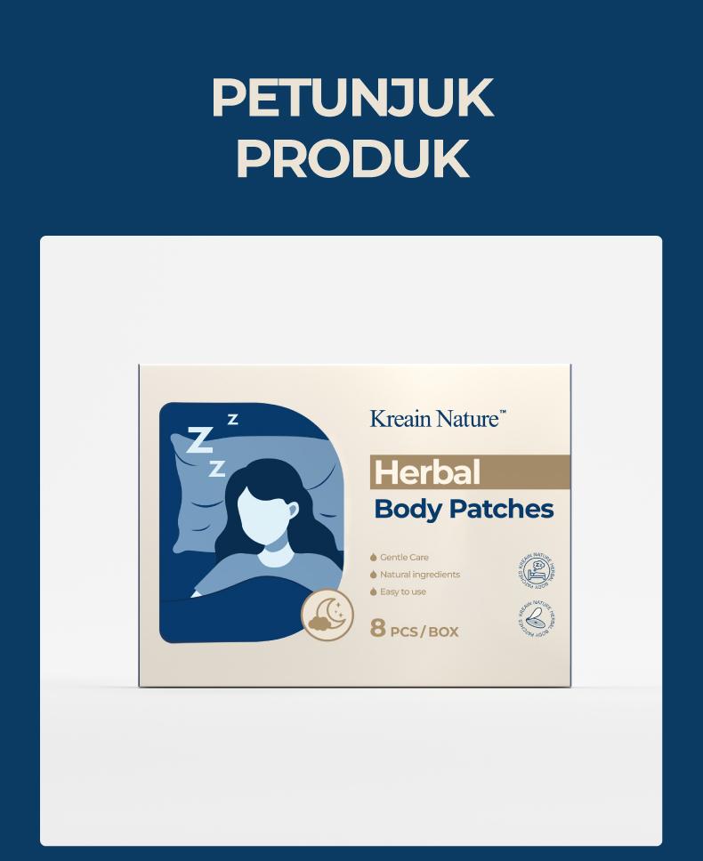 【Aromaterapi Alami】Kreain Nature Sleep Patches: 8 Minyak Esensial Tumbuhan, Tanpa Melatonin & Tidak Membuat Kebiasaan, Membuat Routine Tidur yang Menenangkan