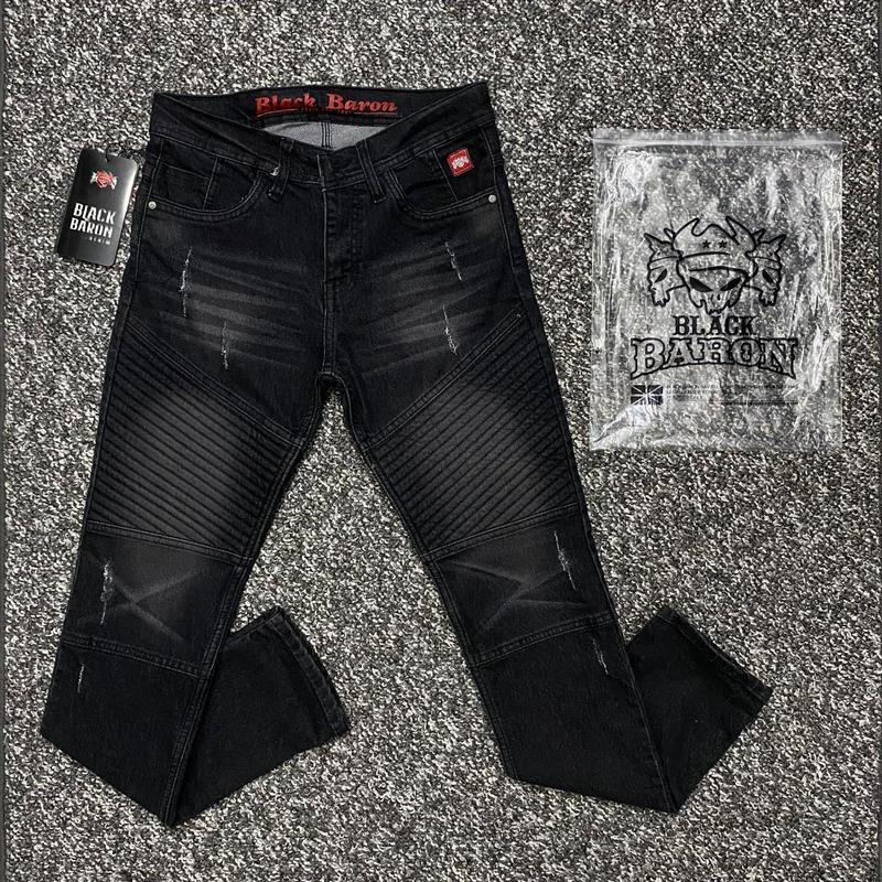 Product Introduction of Celana Jeans Panjang BIKERS Pria Terbaru Hitam Slimfit Denim Distro Cowok Dewasa 2
